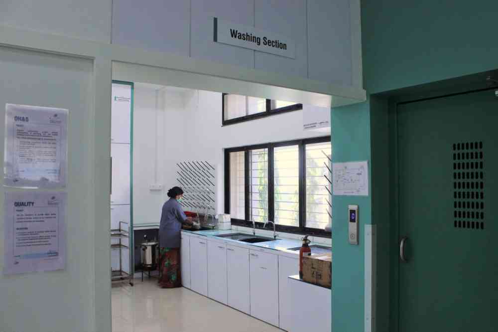 Washing section
